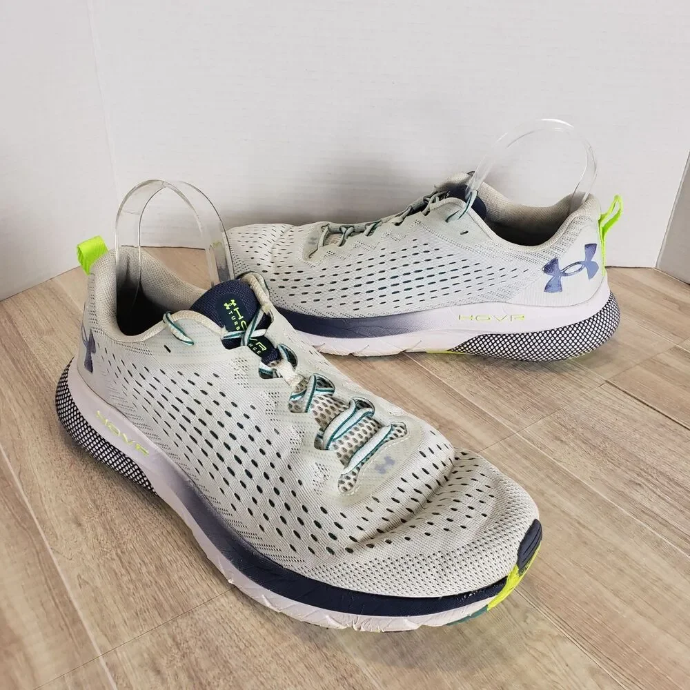 Under Armour UA HOVR Turbulence 2 Men's Athletic Sneakers Gray Green Sz 10.5